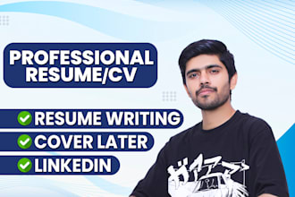 professional resume design, cv design and cover letter