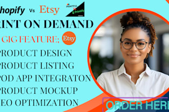 shopify print on demand store shopify print on demand etsy printful printify SEO