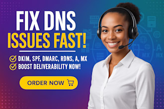 mailchimp email design, fix dns record, dmarc, spf, dkim sending domain issues