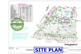 draw your site plan or plot plan for permit approval