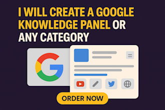 create a google knowledge panel or graph for any category