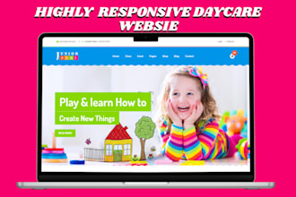 build daycare website kindergarten website preschool website childcare