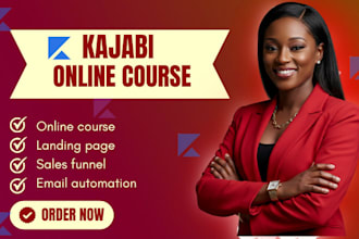 do kajabi online course, course website, kajabi sales funnel, and kajabi website