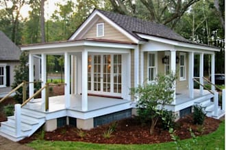 design village farmhouse, cottage house, beach house and forest cabin  sketchup