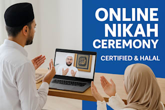 officiate your online nikah with certificate and islamic guidance
