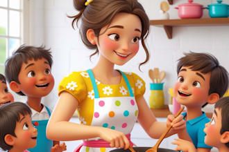 illustrate children story book illustration, 3d children story book