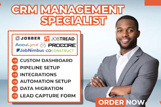 setup jobtread jobber jobnimbus coconstruct acculynx procore fieldwir crm zapier