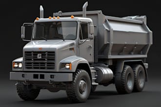 do 3d truck model 3d truck design mini truck caterpillar 3d lorry for printing