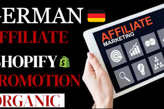 promote your shopify link to targeted german audience