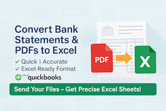 convert bank or credit card statements to excel or csv
