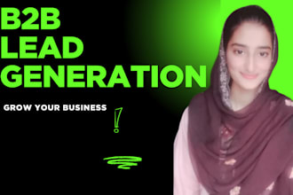 be your expert b2b lead generation virtual assistant , find targeted email lists