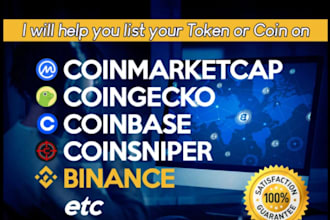 fast tracking your coin listing and token on coinmarketcap coingecko uniswap