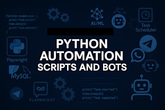 build custom python scripts task and process automation gis analysis