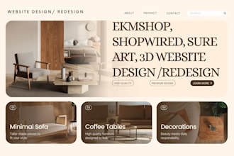 build ekmshop goodbarber zyro shopwired surecart  website design redesign
