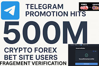 do telegram ads get 50m users crypto forex bet site, fragment verification sol