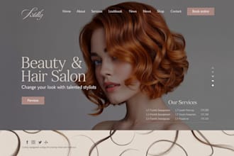 make hair extensions, eyelash, beauty salon, spa website, shopify hair website