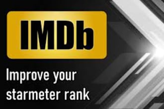 promote imdb profile, imdb page, movie rating to increase the start meter