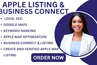 optimize, verify and rank apple business connect and bing map listing  for SEO