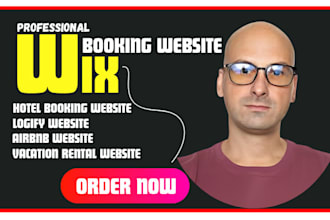 build hotel booking wix site,rental site,lodgify website,airbnb,car booking site