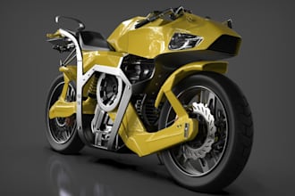 remodel 3d streetfighter bike,fantasy motorcycle for game,hover bike,motocross