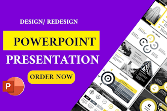design or redesign powerpoint presentation for businesses and startups on canva