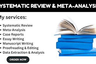 systematic review, meta analysis, critical analysis, manuscript writing