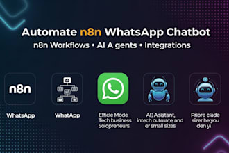 automate n8n whatsapp chatbot n8n automation n8n workflow ai agent integrations