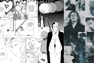 draw comic manga art page comic manga art illustration manga storyboard artist