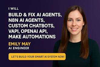 fix ai agent, n8n ai agent, custom chatbot, vapi, openai API, make automation