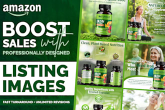 design high converting amazon listing images, infographics and product listing