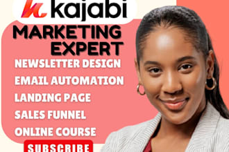 kajabi online course website landing page design