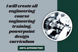 create all engineering course engineering training, powerpoint design curriculum