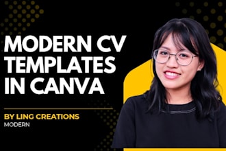 design a professional resume or CV using canva