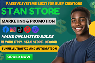 do stan store setup, stan store marketing, stan store promotion, sales funnel