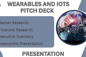 design an investor ready UK USA ca asia wearables and iot pitch deck PPT