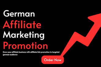 do organic affiliate link promotion website promotion to german audience