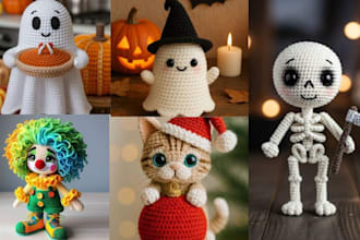 create custom step by step amigurumi crochet pattern and plush toy tutorial etsy
