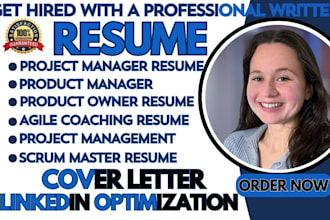 do professional project management resume, product owner, product manager