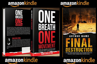 do kindle cover design for amazon KDP, amazon KDP book publishing