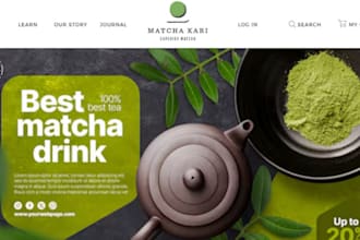 matcha shopify store coffee website matcha store green tea store matcha website