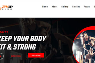 fitness website gym website health and fitness personal trainer yoga website