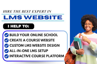 design an elearning website with lms functionality online course using wordpress