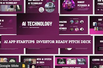 ai app investor ready pitch deck ai app startups funding ai app startup deck ppt