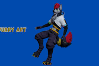 draw furry art nsfw sfw fursona in any style you want