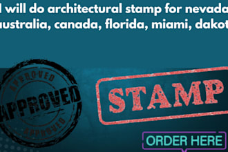 do architectural stamp for nevada, australia, canada, florida, miami, dakota