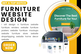 design a modern furniture website home decor furniture store furniture niche