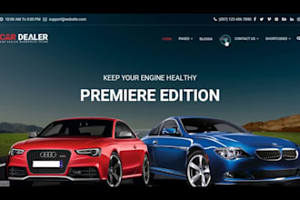 design car dealership website, car rental website automotive dealership website