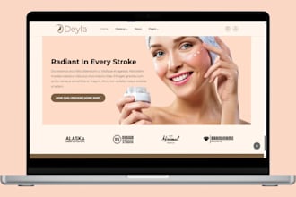 build skincare shopify store beauty store cosmetic  website skincare website