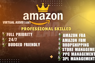 manage your amazon store, amzon fba, ppc, dropshipping and best business consult