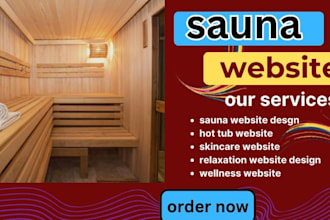 design sauna, rv park, hotel, rv campervan, spa hotel and bounce house websites